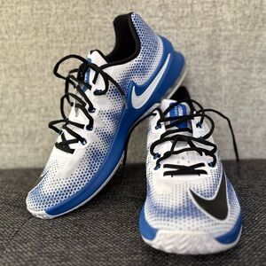 Nike Men's Blue and White Athletic Shoes